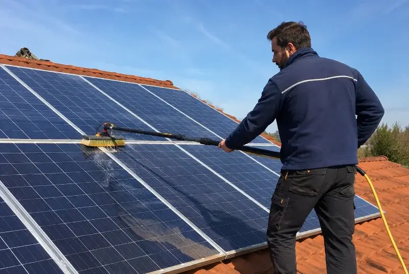 Nettoyage et entretien de panneaux solaires à la Lande-Chasles